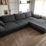 This is a photo of a grey L shape sofa that has been professionally steam cleaned, also the beige carpets have been steam cleaned too works carried out by St Paul's Cray Carpet Cleaning